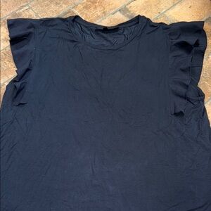 DKNY Ruffle Muscle Tee